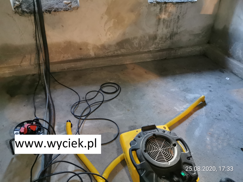 mokre ściany w piwnicy suszenie w Katowicach