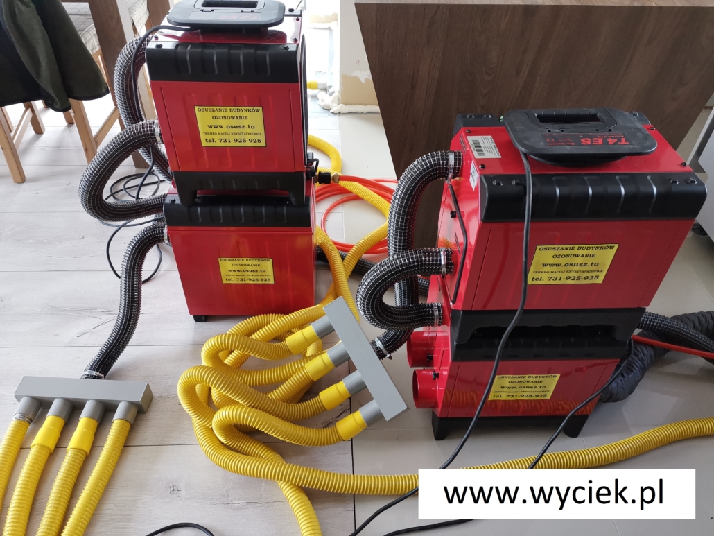 Osuszanie budynku po zalaniu Katowice