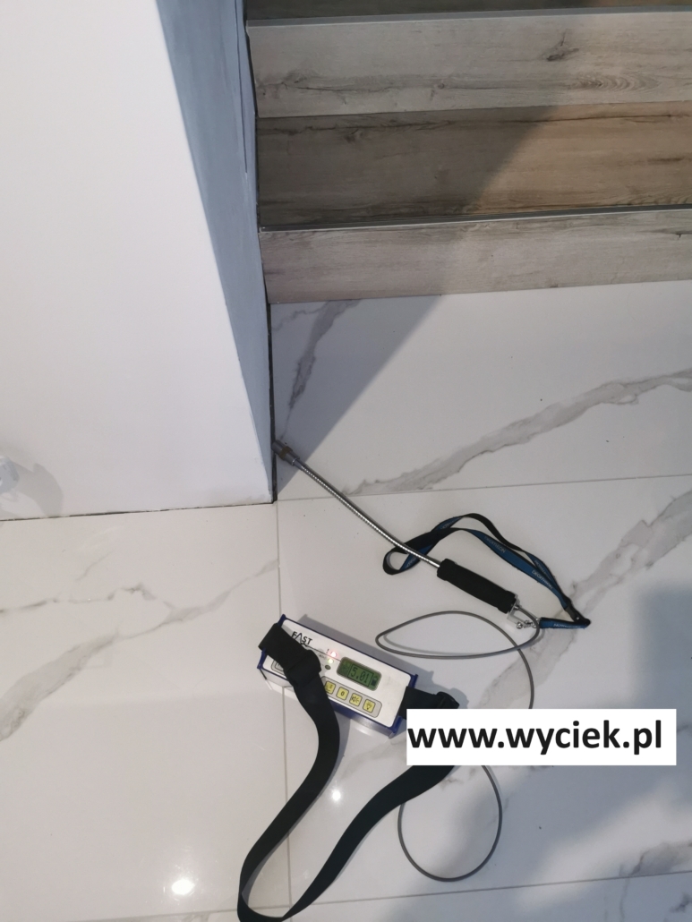 Lokalizacja wycieków w Wodzisławiu Śląskim gazem znacznikowym