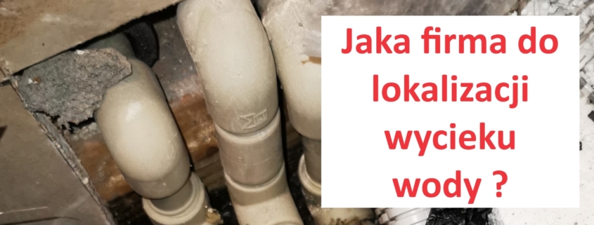 Jak dobrze wybrać firmę do lokalizacji wycieków wody