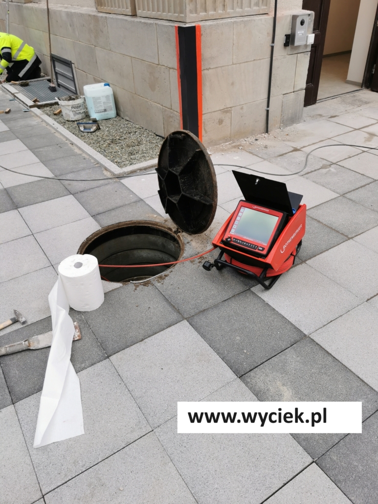 Lokalizacja wycieków wody w Wodzisławiu Śląskim kamerą inspekcyjną
