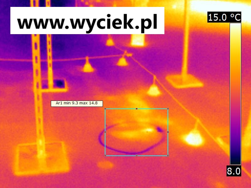 szukanie nieszczelności dachu termowizją