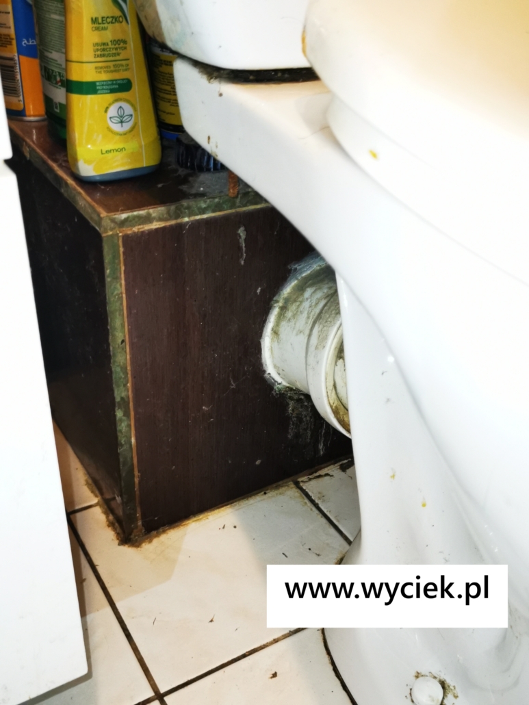 wyciek wody z kanalizacji